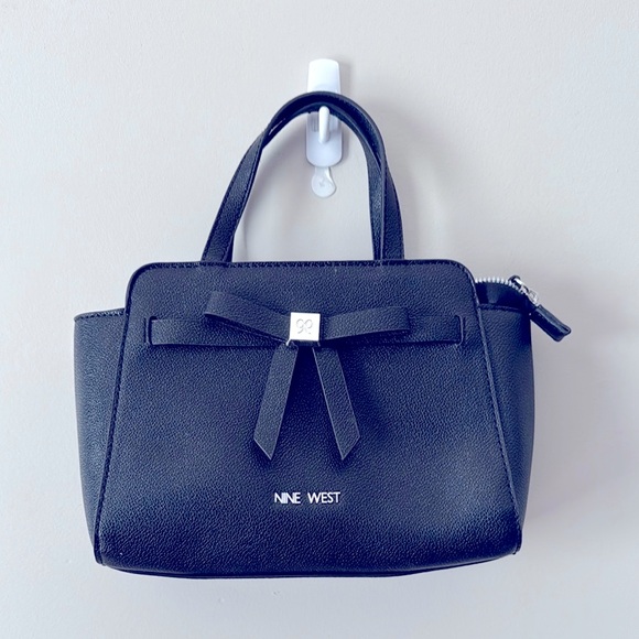 Nine West Handbags - Nine West Black Handbag with Bow Accent
